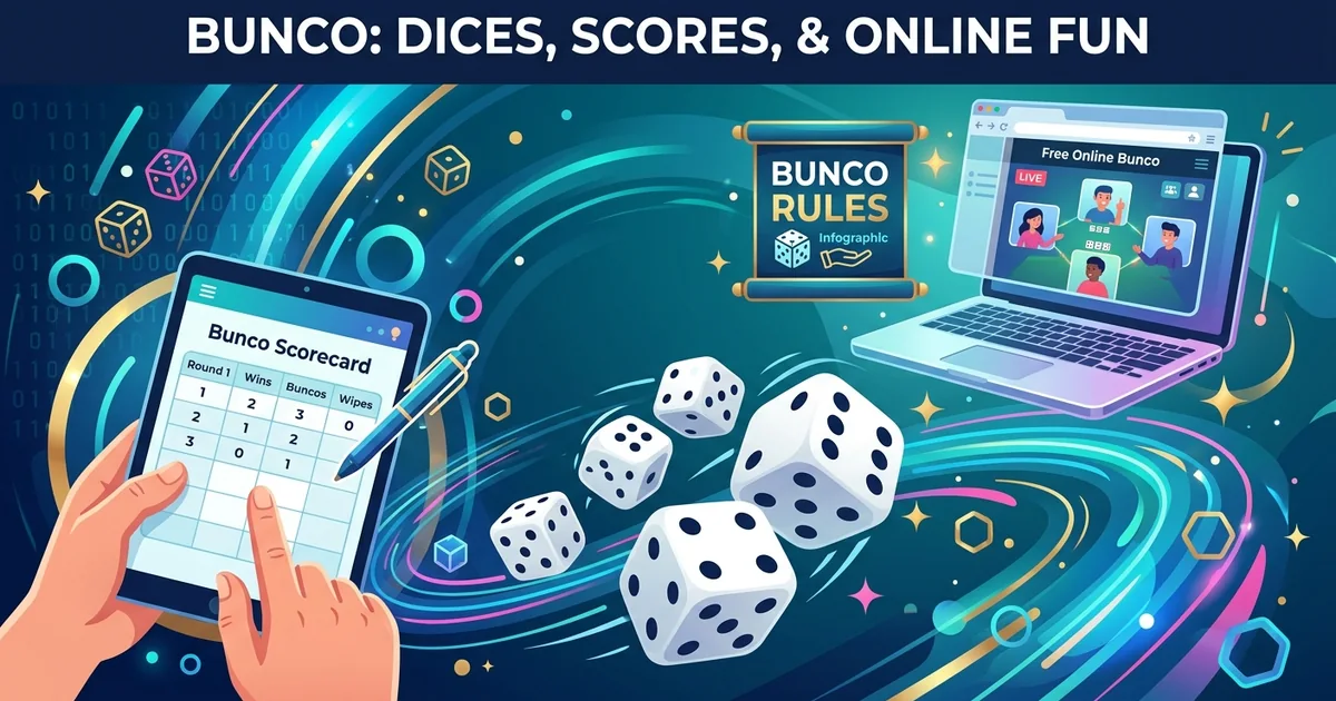 Cover image for Bunco Rules, Score Tracking, and Where to Play It Free Online